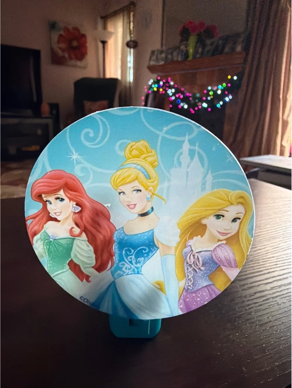 Disney Princess Night Light with Ariel, Cinderella and Rapunzel Design